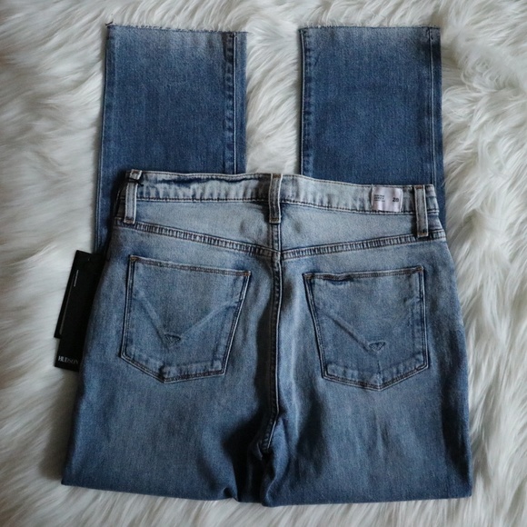 Hudson Zoeey High Rise Straight Crop Jeans Sz 28 - Picture 6 of 7